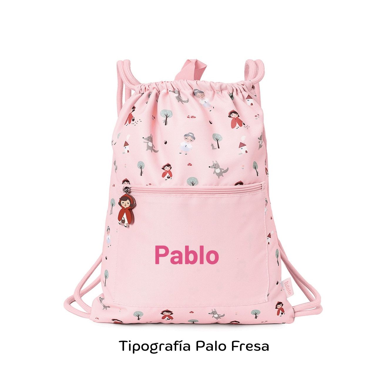 Mochila Saco Impermeable Caperucita Personalizable