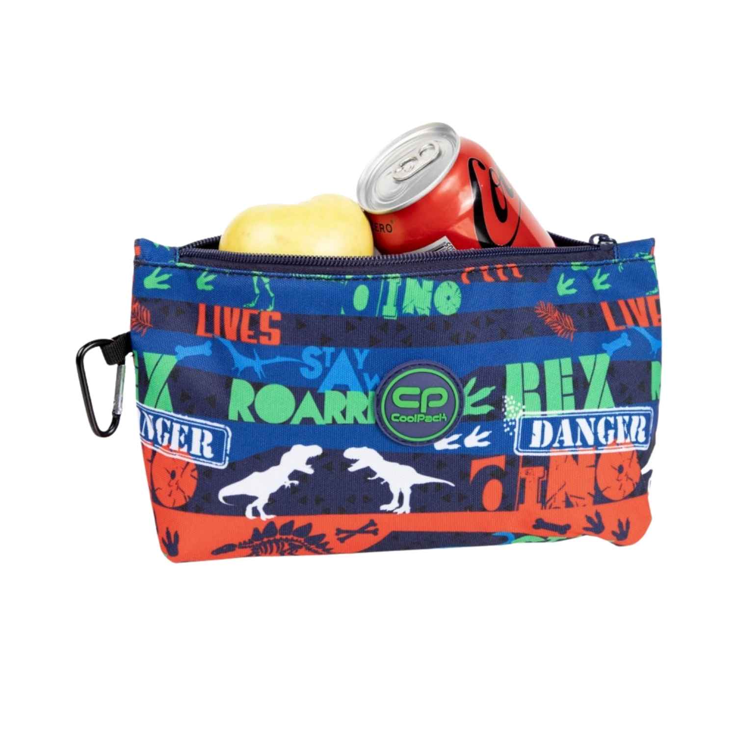 mochila escolar PRIME Happy Dinos de CoolPack! Una mochila de talla media ultraligera, fabricada con respaldo ergonómico de goma EVA y tirantes acolchados que garantizan un reparto óptimo del peso. Su diseño alegre y colorido cuenta con fondo reforzado, dos compartimentos espaciosos aptos para formato A4, bolsillo frontal con llavero de clic y bolsillos laterales con goma para la botella de agua.