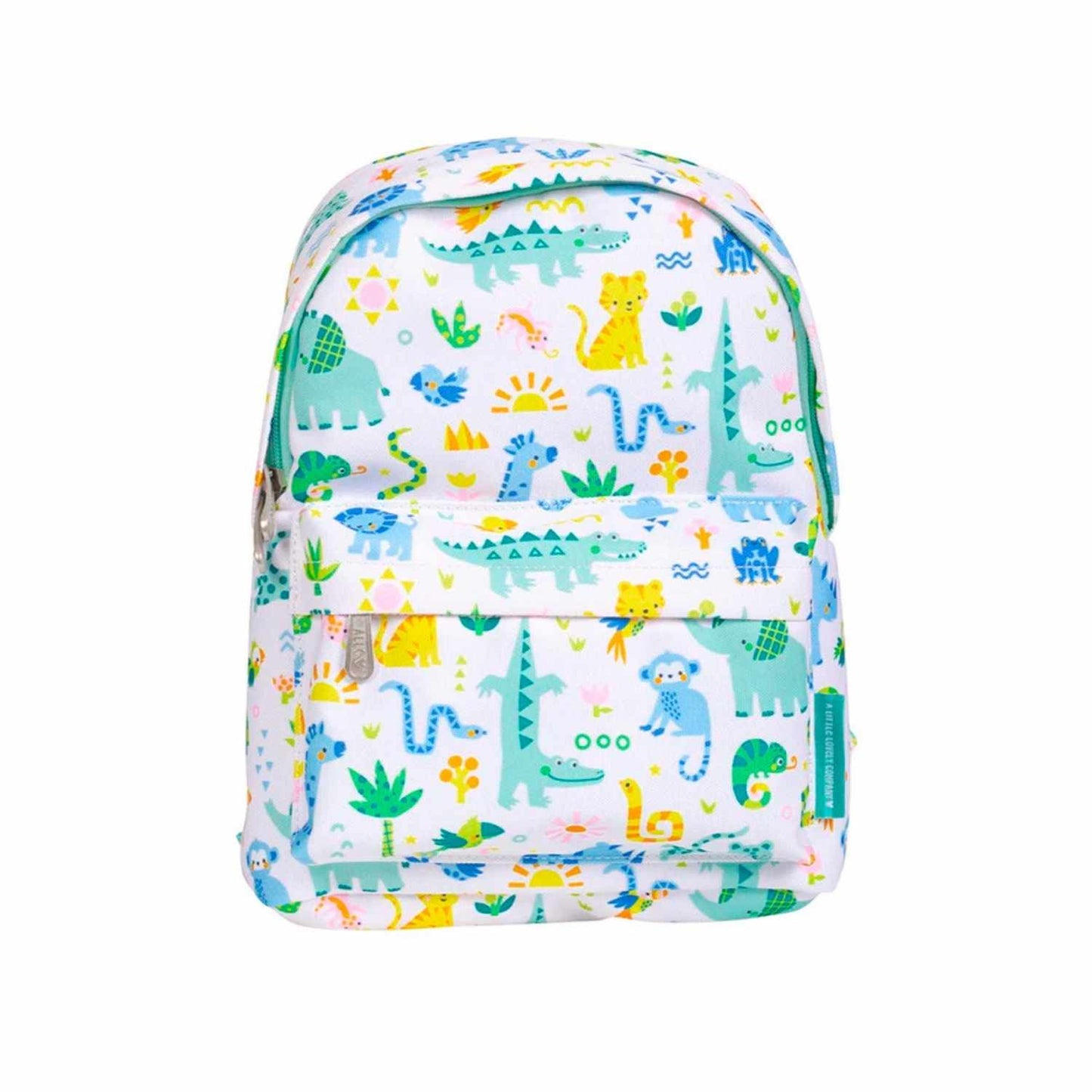 Pack Vuelta al Cole JUNGLE: Mochila + Botella Tritán + Set de 4 Cajas de Almuerzo A Little Lovely Company