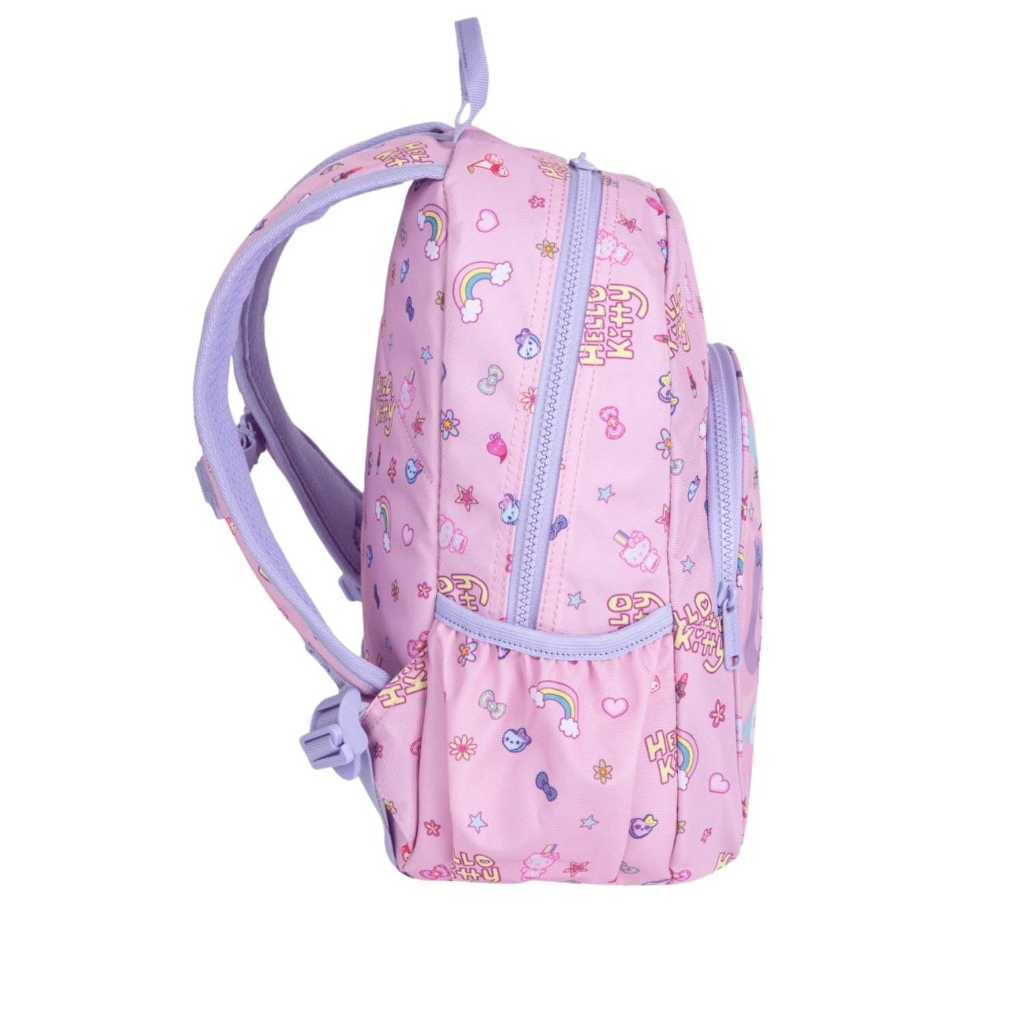  mochila infantil Toby Hello Kitty Pastel Pink de CoolPack! Especialmente diseñada para la etapa de infantil y guardería, esta mochila escolar de tamaño compacto ofrece el equilibrio perfecto entre ligereza, resistencia y un encantador diseño. Cuenta con una espalda ergonómica en goma EVA que cuida la postura del niño, tirantes ajustables y múltiples compartimentos para organizar la merienda, juguetes o la muda de cambio