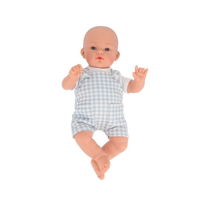 Muñeco Mateo con Peto Vichy Azul 🧸

Edad recomendada: A partir de 3 años
Medida: 32 cm
Incluye: Muñeco Mateo, peto estampado vichy y camiseta con cierre de botones a presión