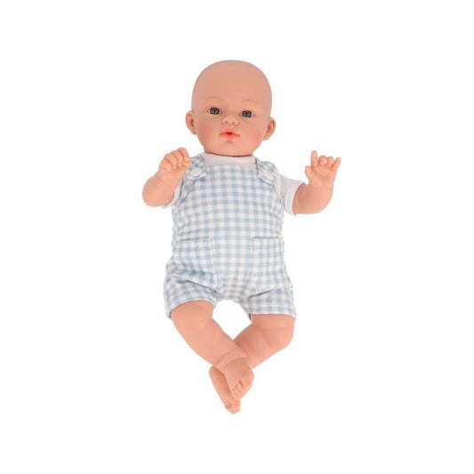 Muñeco Mateo con Peto Vichy Azul 🧸

Edad recomendada: A partir de 3 años
Medida: 32 cm
Incluye: Muñeco Mateo, peto estampado vichy y camiseta con cierre de botones a presión