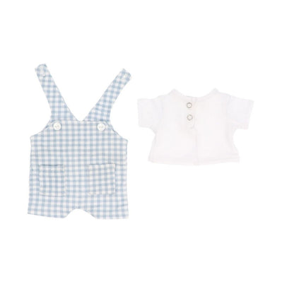 Muñeco Mateo con Peto Vichy Azul 🧸

Edad recomendada: A partir de 3 años
Medida: 32 cm
Incluye: Muñeco Mateo, peto estampado vichy y camiseta con cierre de botones a presión