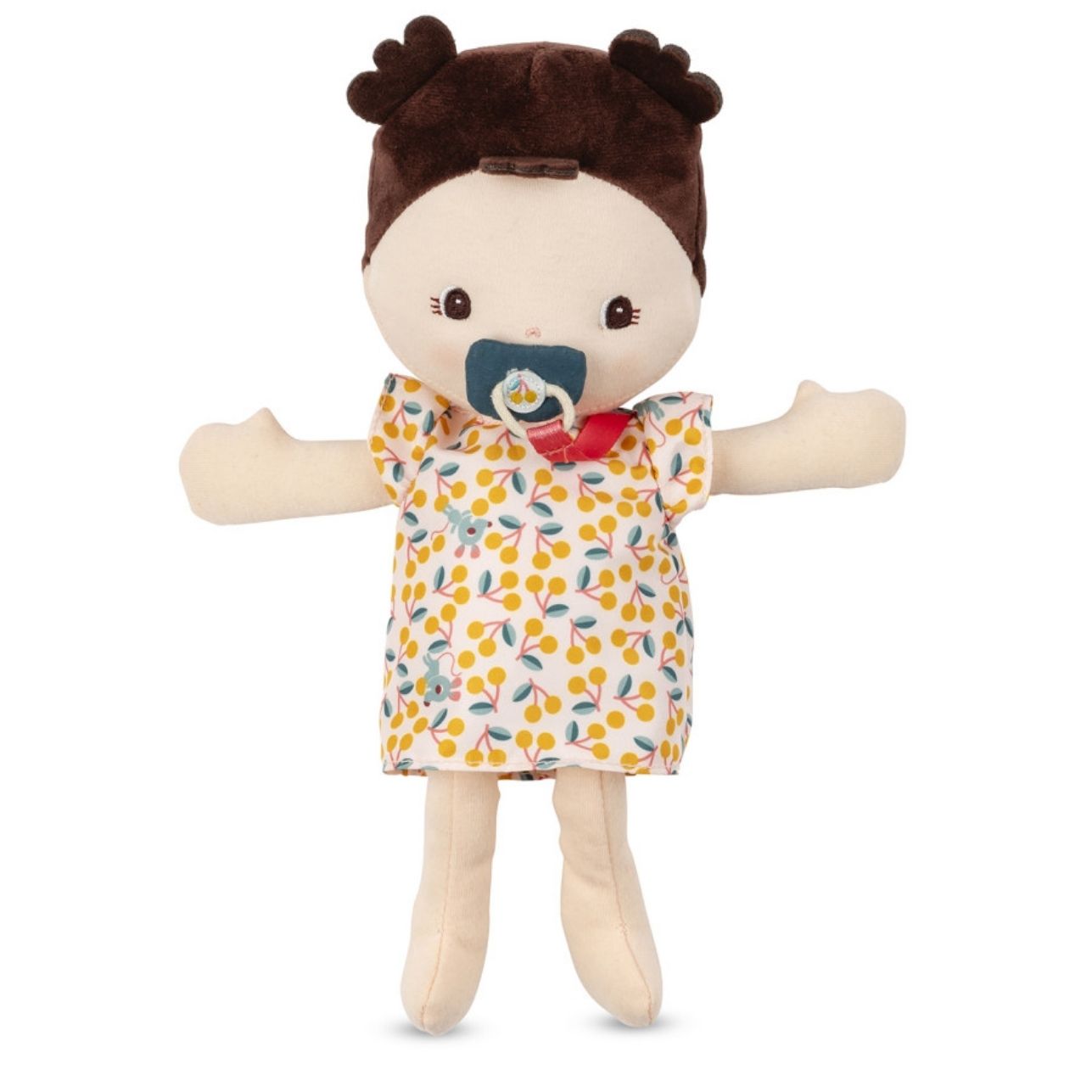 🧸 Muñeca de Trapo Jeanne con Portabebés | Lilliputiens

Edad recomendada: A partir de 18 meses

Tamaño de la muñeca: 24 cm

Incluye:
• Muñeca de tela Jeanne con vestido estampado
• Portabebés ajustable para llevarla como los mayores
• Capa con capucha con forma de gato 😺
• Chupete magnético unido al vestido (¡no se pierde!)