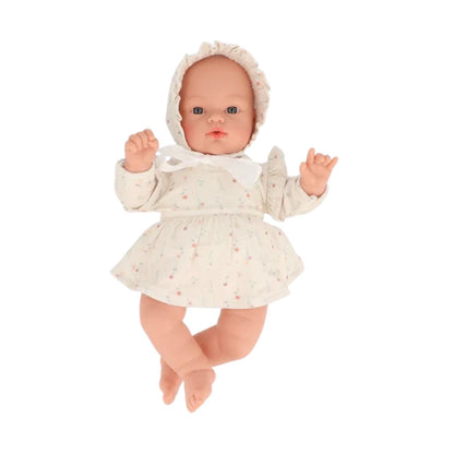 Muñeco Bebé Helena white Flowers – Monnëka 🌸

Edad recomendada: A partir de 3 años
Medida: 34 cm
Incluye: Muñeco Helena, vestido floral en tonos crudo y gorrito a juego