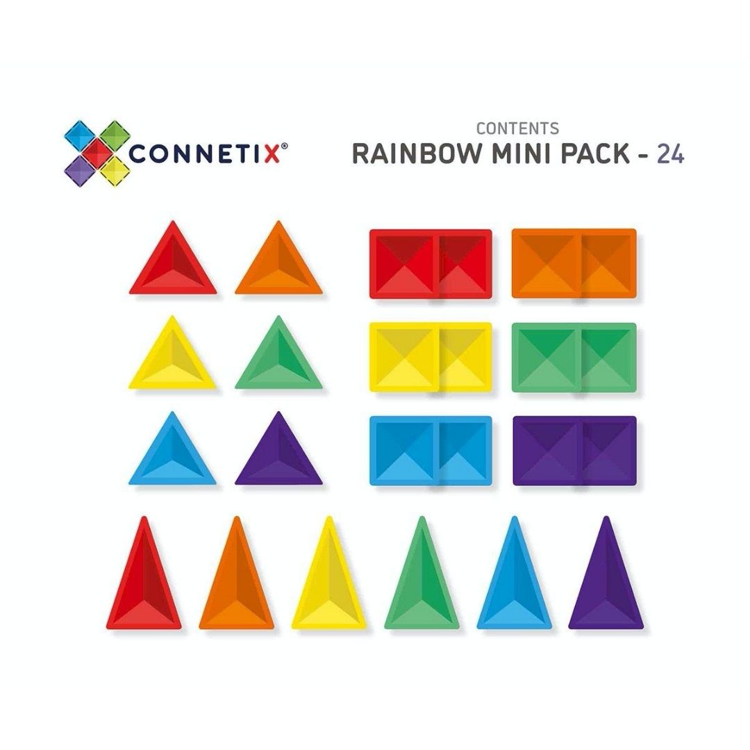 Pack mini 24 piezas magnéticas Rainbow