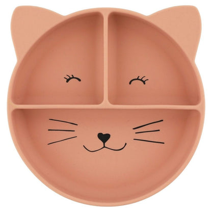 Compra el Plato compartimentado de silicona Mrs. Cat de Trixie. Con ventosa anti-caídas y secciones para alimentos. Irrompible, seguro y apto para lavavajillas y microondas.