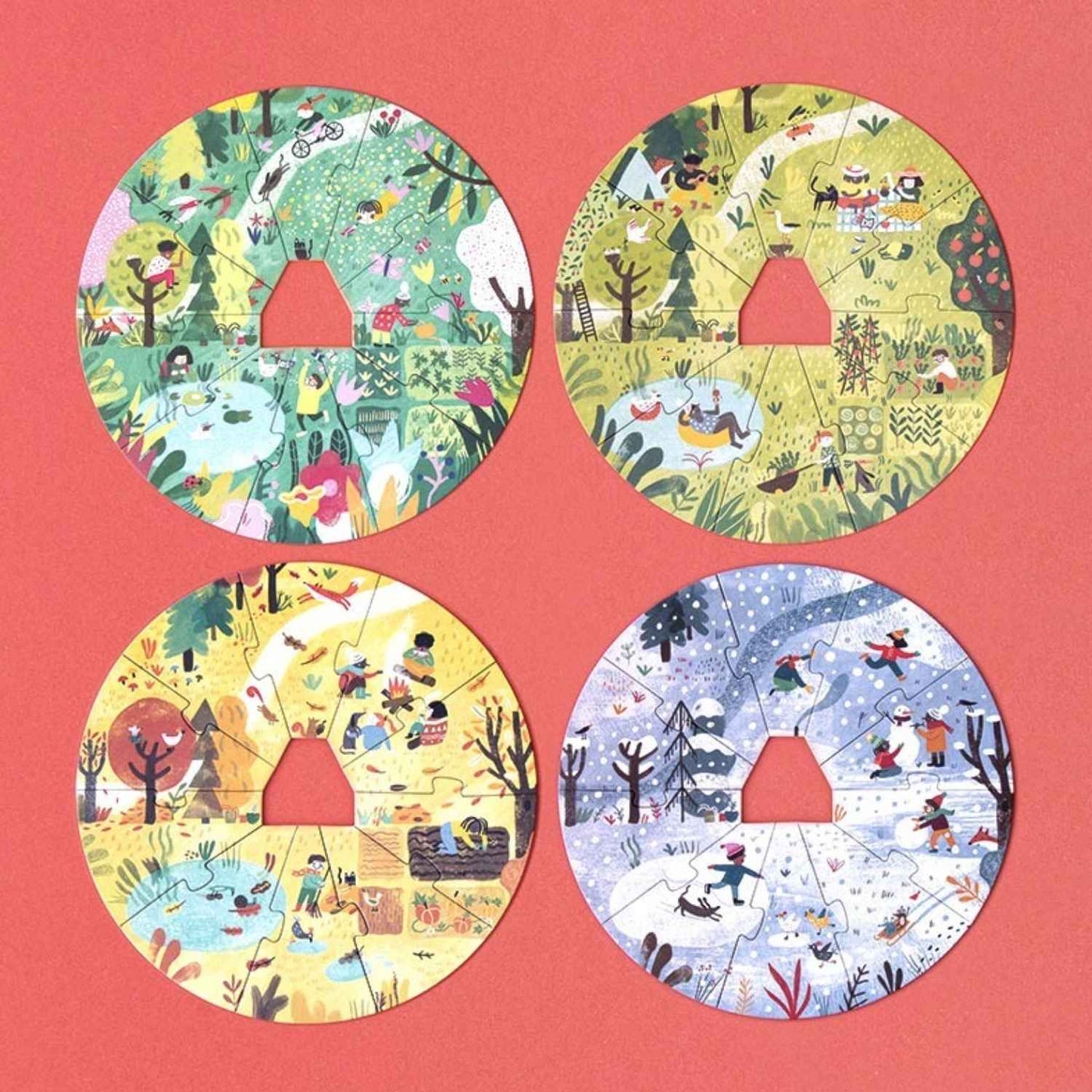  Puzzle de las 4 Estaciones Londji: Descubre el Ciclo de la Naturaleza

Puzzle Evolutivo en Capas que permite montar 4 rompecabezas de 10 piezas uno sobre otro.

Materiales Sostenibles de alta calidad: madera de abedul, papel FSC y cartón reciclado.

Aprendizaje sobre el Entorno ayudando a los niños a entender los cambios naturales de cada estación. 