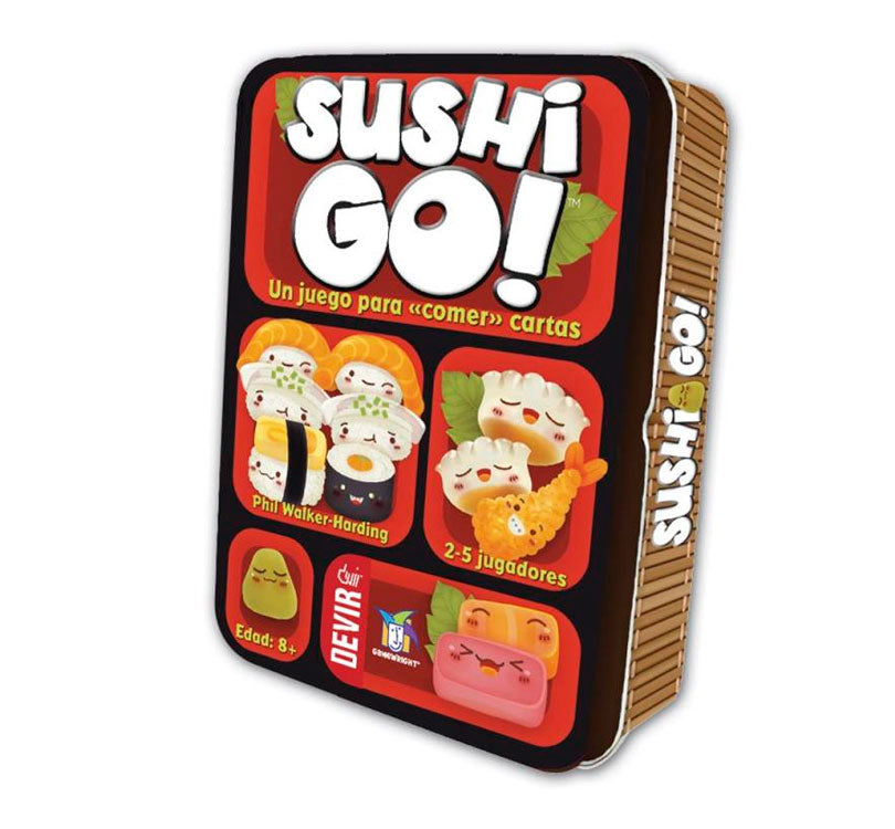 JUEGO DE CARTAS FORMATO VIAJE SUSHI GO MARCA DEVIR Este juego de cartas es una loca aventura donde tendrás que crear el menú de sushi perfecto. 