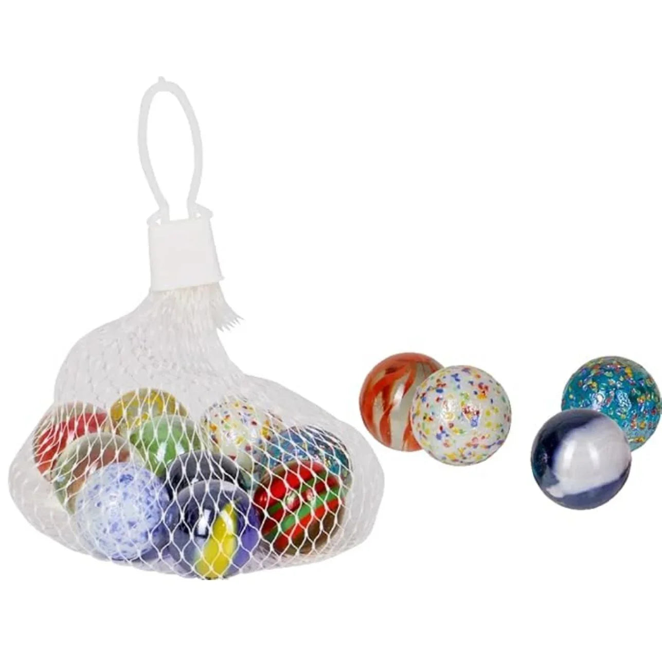 Set 10 Canicas Grandes Surtidas

Las canicas de toda la vida, en versión grande y multicolor.
Este set incluye 10 canicas de cristal con diseños variados, llenas de brillo y color, ideales para jugar, coleccionar o dar rienda suelta a la imaginación.