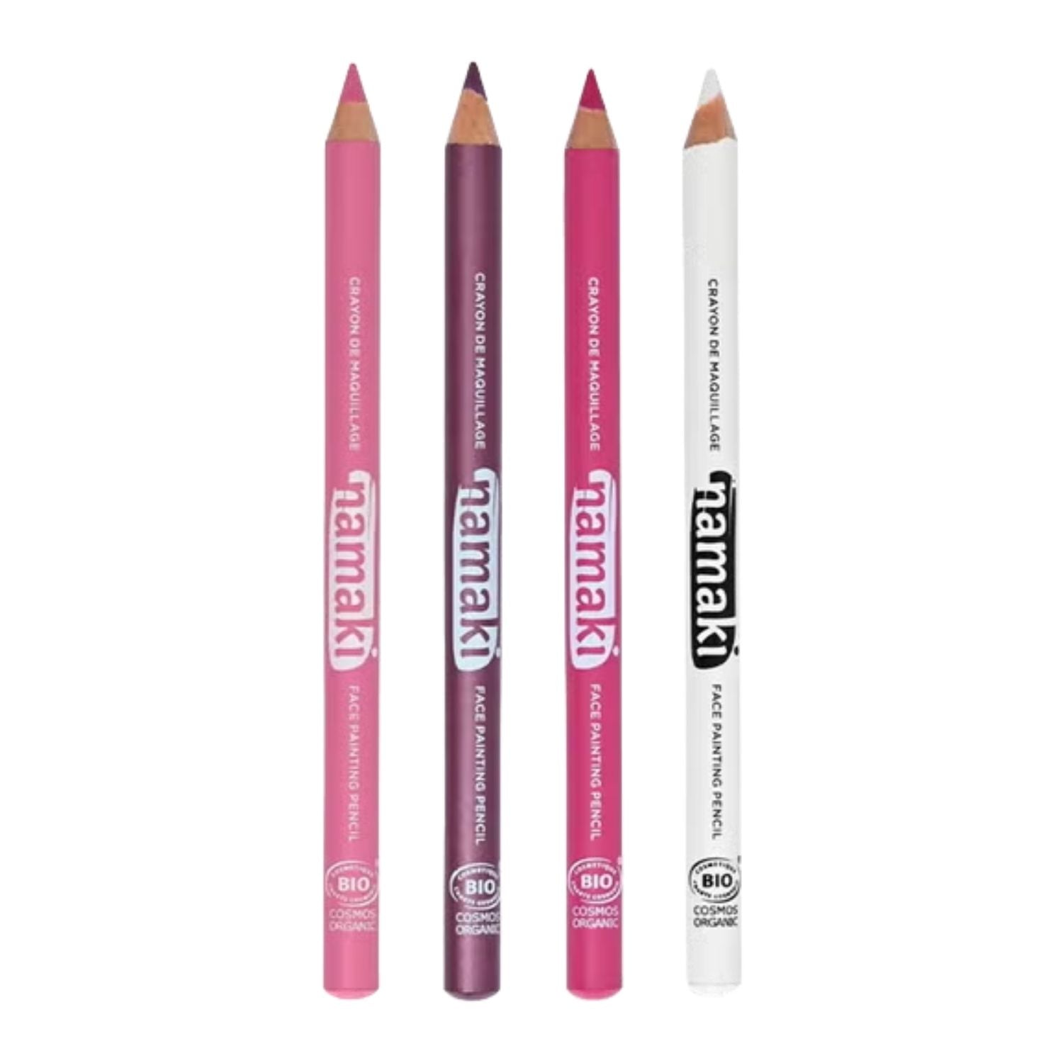 Keywords: maquillaje infantil natural, Namaki, maquillaje ecológico niños, lápices maquillaje fantasía, Mano de Santa, cosmética infantil orgánica, regalos cumpleaños originales.

Meta descripción: 🎨 Compra los Lápices de Maquillaje Natural Namaki en Mano de Santa. 🌿 4 colores ecológicos, seguros y fáciles de lavar. ¡Creatividad para niños en www.manodesantaoficial.es!