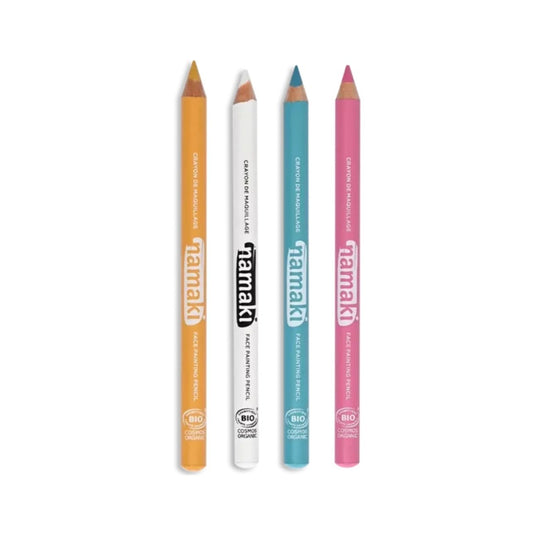 Pack de 4 Lápices de Maquillaje Brillantes – Namaki

Edad recomendada: A partir de 3 años
Medidas: 13 cm de largo x 0,5 cm de diámetro
Contenido: 4 Lápices Finos Maquillaje Namaki Turquesa-Rosa-Amarillo-Blanco