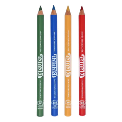 Keywords: maquillaje infantil natural, Namaki, maquillaje ecológico niños, lápices maquillaje fantasía, Mano de Santa, cosmética infantil orgánica, regalos cumpleaños originales.

Meta descripción: 🎨 Compra los Lápices de Maquillaje Natural Namaki en Mano de Santa. 🌿 4 colores ecológicos, seguros y fáciles de lavar. ¡Creatividad para niños en www.manodesantaoficial.es!