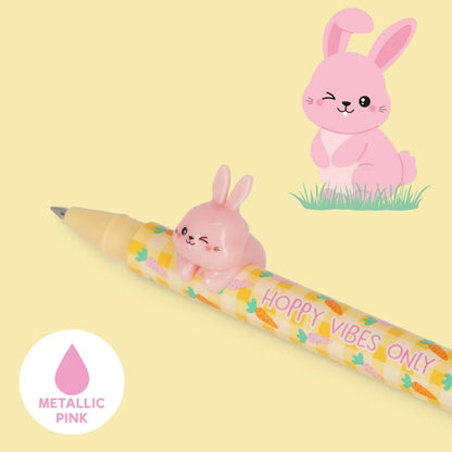 Consigue el Set de 2 Bolígrafos de Gel Hoppy Easter de Legami. Edición limitada de Pascua con punta de 0,5 mm y personajes decorativos. Escritura suave, tierna y recargable.