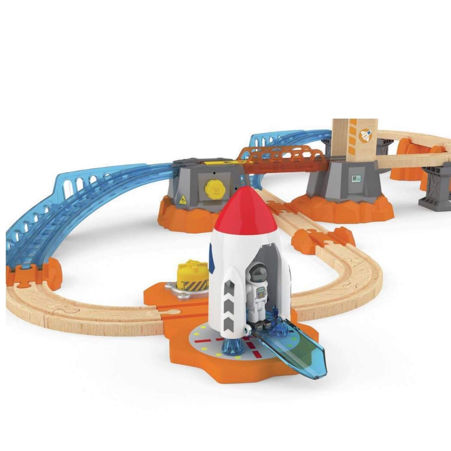 Set Ferroviario de Lanzamiento de Marte

El&nbsp;Set de Lanzamiento a Marte fusiona el juego de trenes clásico con la aventura espacial. Cuenta con una pista de lanzamiento funcional y múltiples vehículos para explorar el espacio.