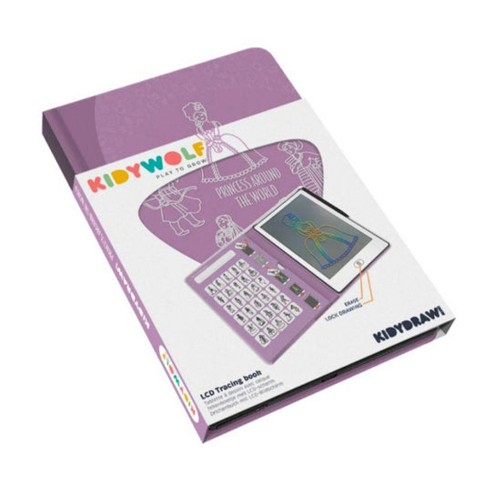  Kidydraw Mini Pizarra Mágica LCD 8.5" Princesas | Tableta de Calco y Escritura Portátil Kidywolf

Pizarra LCD 8.5" Portátil: Ideal para dibujar, escribir y aprender letras/números sin gastar papel.

30 Diseños de Princesas para Calcar: Incluye 15 fichas doble cara para un aprendizaje divertido y guiado.

Formato Libro y Bloqueo de Borrado: Diseño compacto, perfecto para viajes y uso seguro a partir de 4 años. 