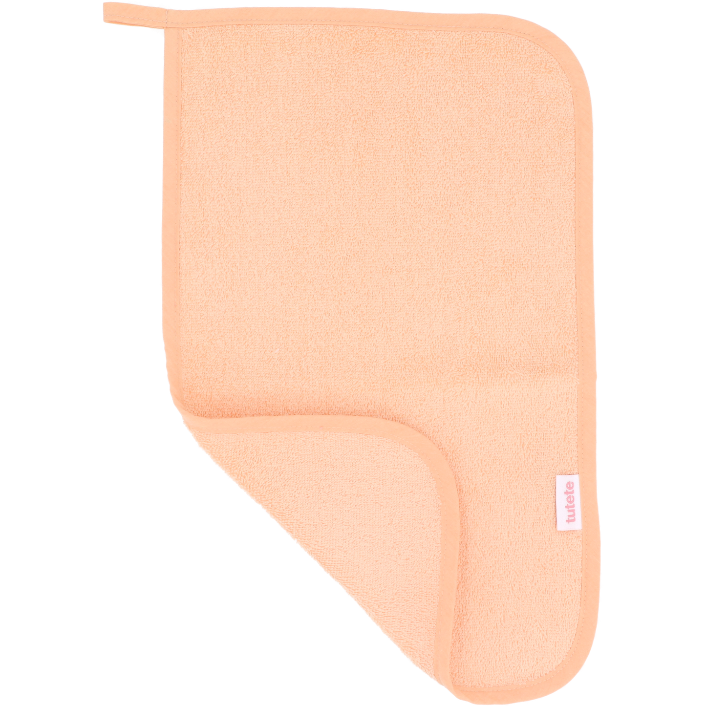Compra la toalla escolar personalizable Mango Tutete en Mano de Santa. Toalla escolar de rizo 100% algodón con cinta para colgar y nombre bordado, perfecta para la vuelta al cole.