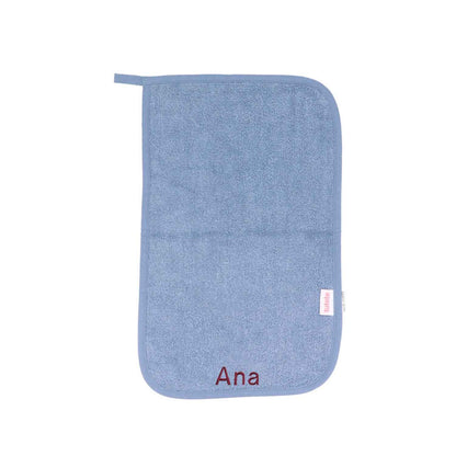 Toalla de guardería personalizable Marine Tutete (100% algodón de rizo). Súper absorbente, con cinta para colgar y opción de bordar el nombre. ¡Ideal para el cole!