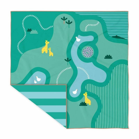 Perfecta para llevar a la playa, piscina, al parque o incluso al jardín.

Fabricada en microfibra de secado rápido, esta toalla es ligera, no retiene olores y la arena no se le pega. ¡Ideal para escapadas con niños! Además, se seca hasta tres veces más rápido que una toalla convencional de algodón.