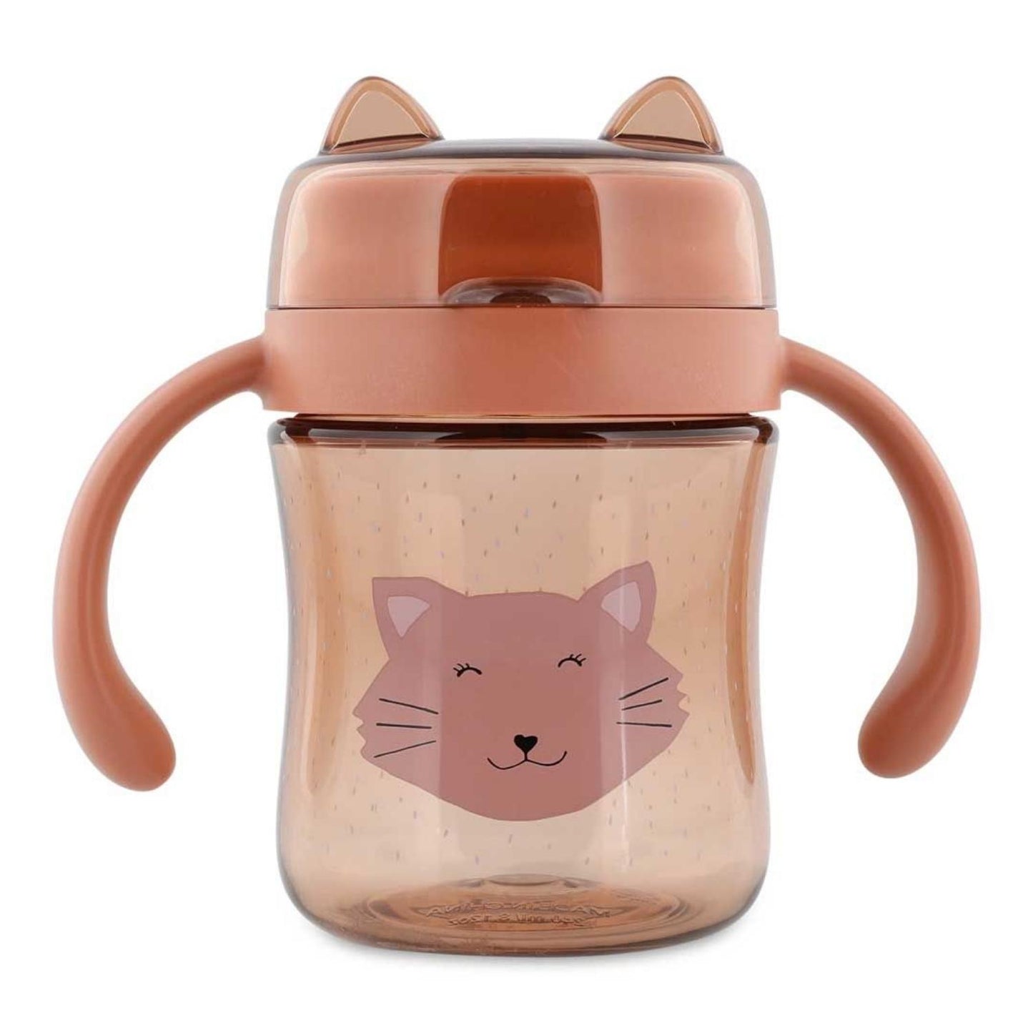 Compra el Vaso Anti-derrame 360 Gato de Trixie. Taza de aprendizaje con asas, fabricada en Tritan™ resistente. Ideal para aprender a beber de forma autónoma sin manchas.
