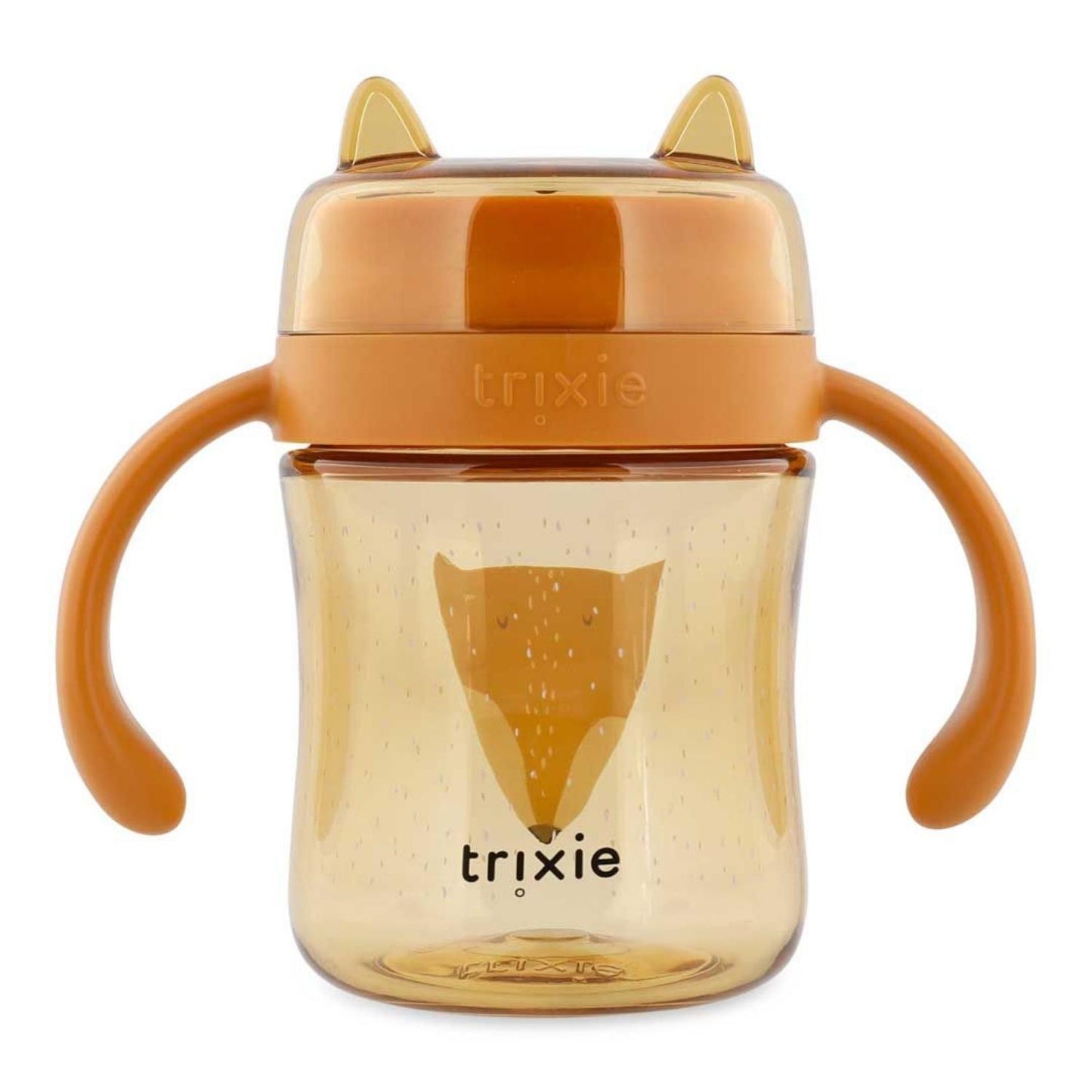 Compra el Vaso Anti-derrame 360 Zorro de Trixie. Taza de aprendizaje con asas en Tritan™ resistente. Ideal para que los niños aprendan a beber de forma autónoma y sin goteos.