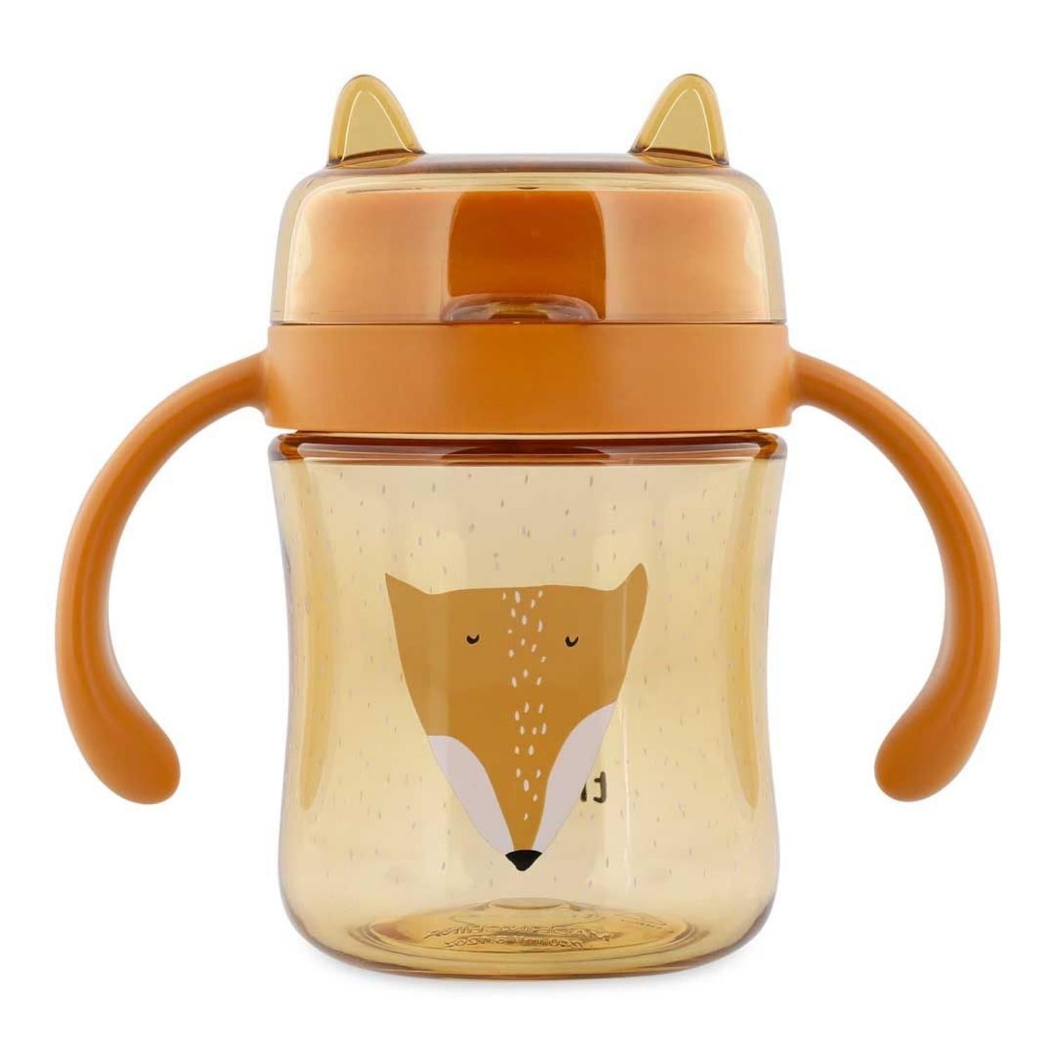 Compra el Vaso Anti-derrame 360 Zorro de Trixie. Taza de aprendizaje con asas en Tritan™ resistente. Ideal para que los niños aprendan a beber de forma autónoma y sin goteos.