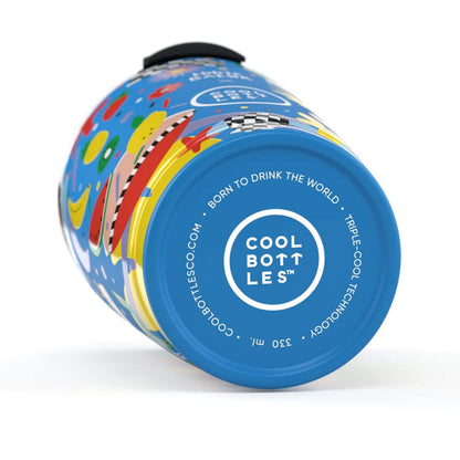 Compra el vaso térmico Cool Bottles The Tumbler Sunshine Fiesta de 330ml. Diseño tropical exclusivo de Eddie Baehr con relieve 3D y tecnología Triple Cool.