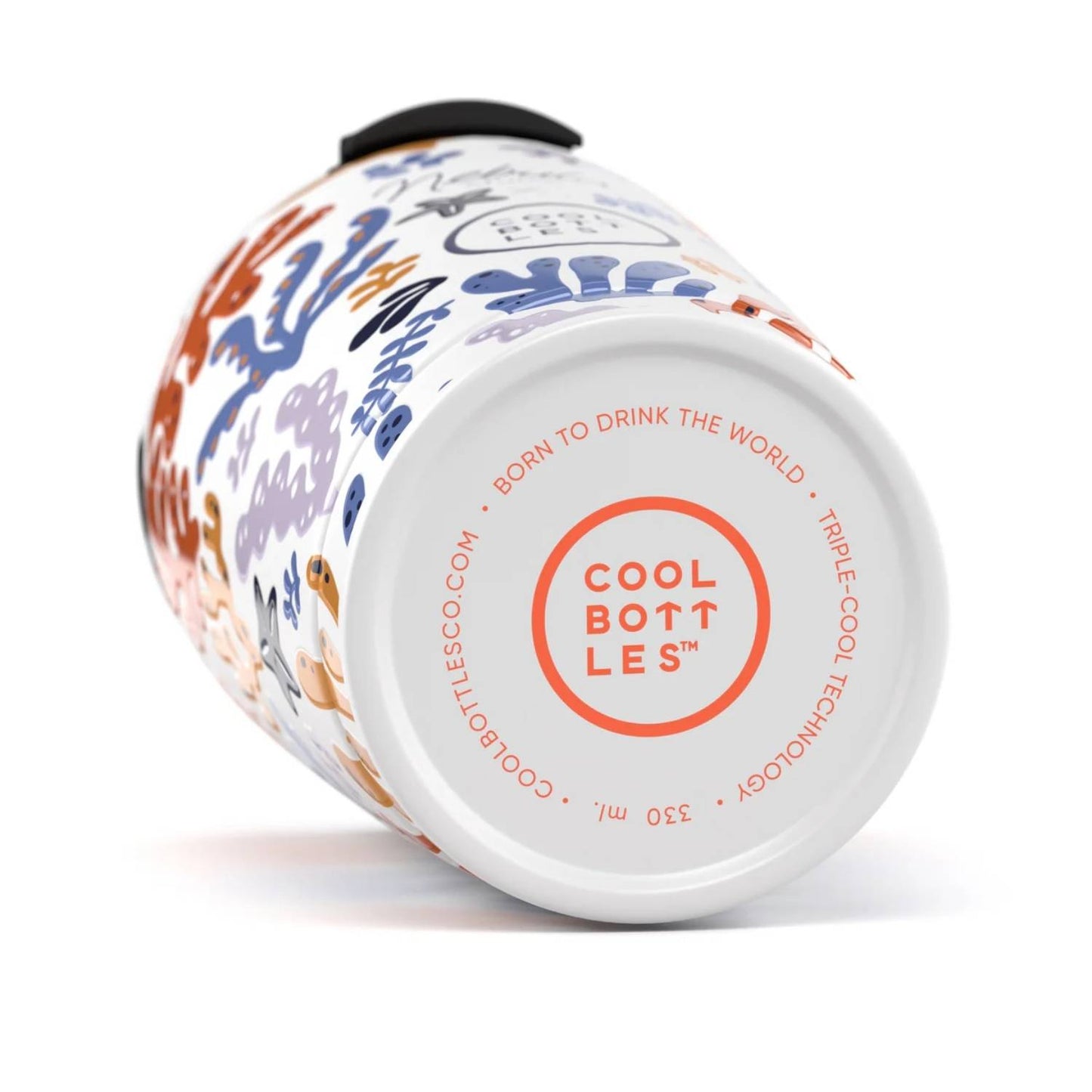 Compra el vaso térmico Cool Bottles The Tumbler Underwater Fun de 330ml. Diseño marino exclusivo de Nebula Studio Bcn con relieve 3D y tecnología Triple Cool.