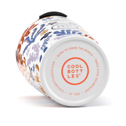 Compra el vaso térmico Cool Bottles The Tumbler Underwater Fun de 330ml. Diseño marino exclusivo de Nebula Studio Bcn con relieve 3D y tecnología Triple Cool.
