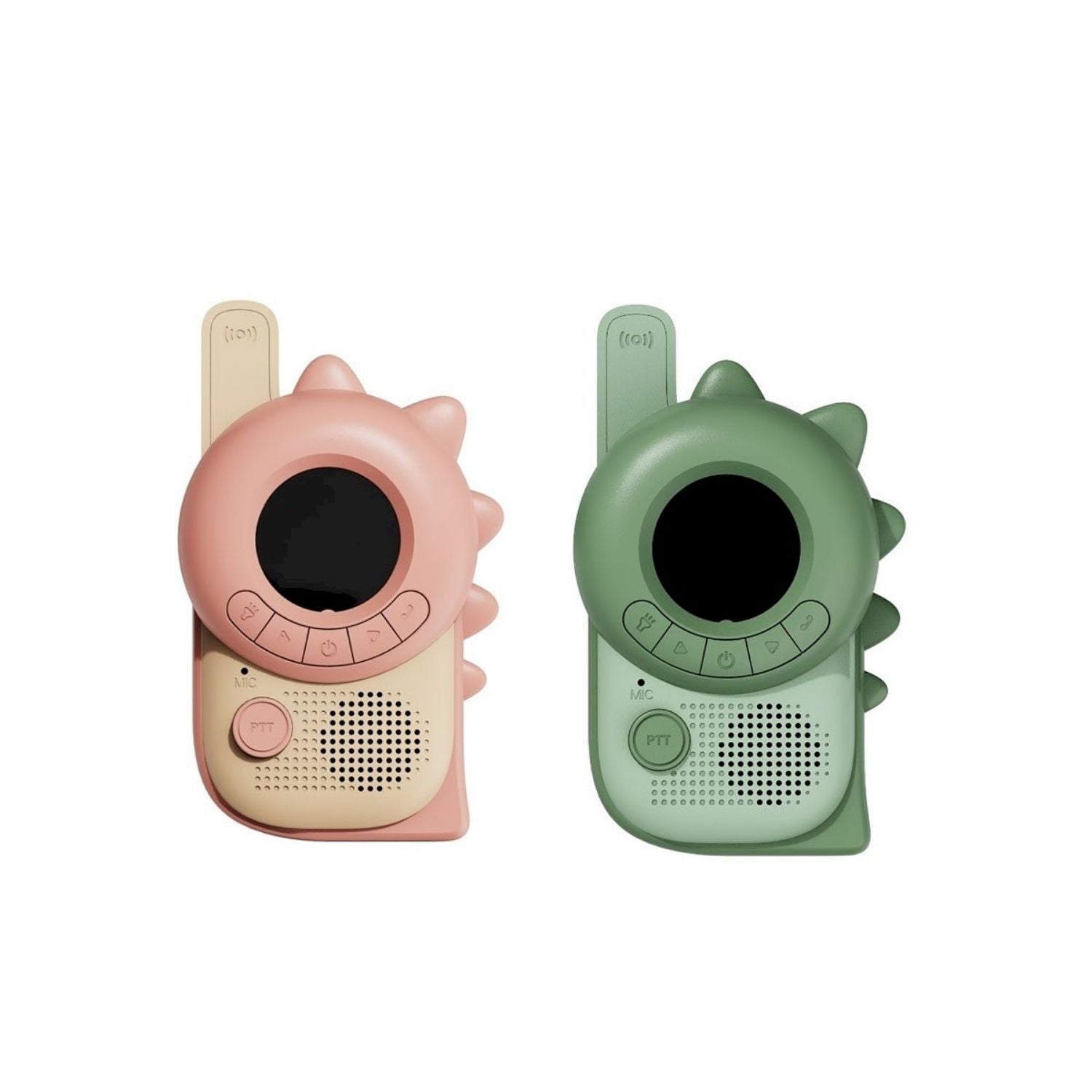 🦖 Walkie Talkies Zoo Dino Pink and Green (The Zoofamily)

Los&nbsp;Walkie Talkies Zoo Dino Pink and&nbsp; Green aseguran la comunicación en todas las misiones y aventuras. Su diseño de dinosaurio y acabado en silicona suave los hace resistentes y divertidos, perfectos para juegos de rol con un alcance de hasta 3 km