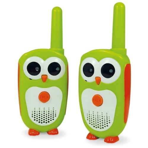  Walkie Talkies Junior de Buki! Diseñados para niños a partir de 4 años, estos encantadores walkie talkies en forma de búho son perfectos para pequeñas expediciones al aire libre. 