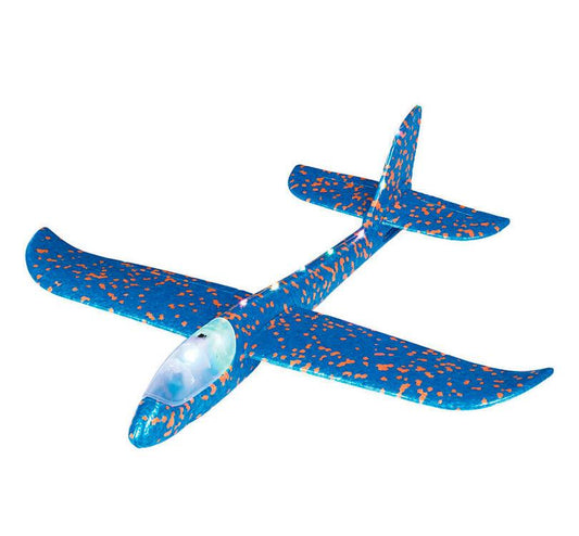 Avión planeador con luz led grande - manodesantaoficial