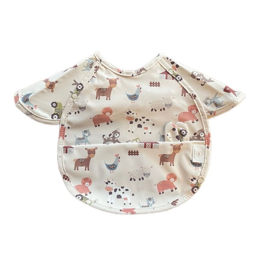 Babero impermeable manga corta Rabiit Granja - manodesantaoficial