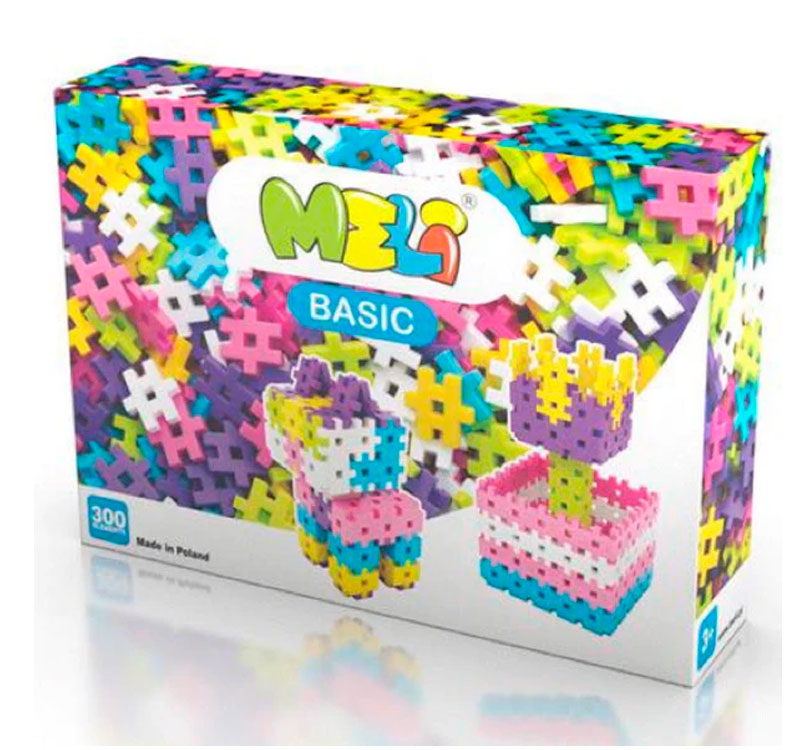 MELI Basic 300 piezas son el juego perfecto para tus hijos! Este divertidísimo juego se convertirá en uno de sus favoritos, estimulando su creatividad y apoyando su desarrollo.