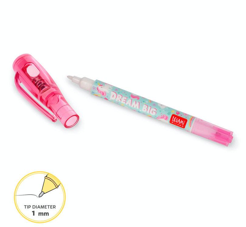 Bolígrafo tinta invisible 3 en 1 Unicornio - manodesantaoficial