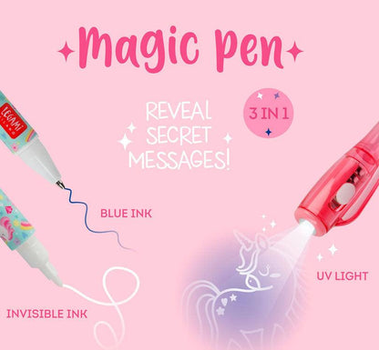 Bolígrafo tinta invisible 3 en 1 Unicornio - manodesantaoficial