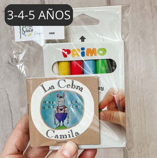 Bolsita cumple Cajita de Plastilina y Mini libro - manodesantaoficial