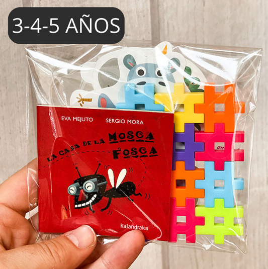 Bolsita cumple Meli Basic, Minilibro Kalandraka y Pegatinas reposicionables - manodesantaoficial