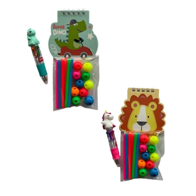 Bolsita cumple Mini bolígrafo multicolor + minilibreta +bolsita 24 Meli stick neón - manodesantaoficial