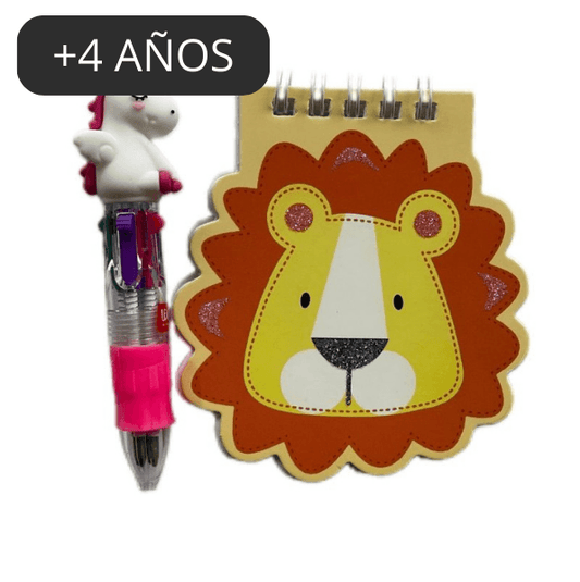 Bolsita cumple Mini bolígrafo multicolor + minilibreta - manodesantaoficial