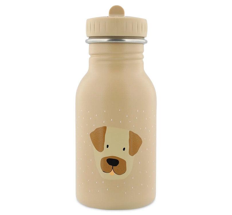 La nueva Botella de acero inoxidable Perro de 350 ml de Trixie es perfecta para llevar agua fresquita a donde quiera que vayan. en color beige