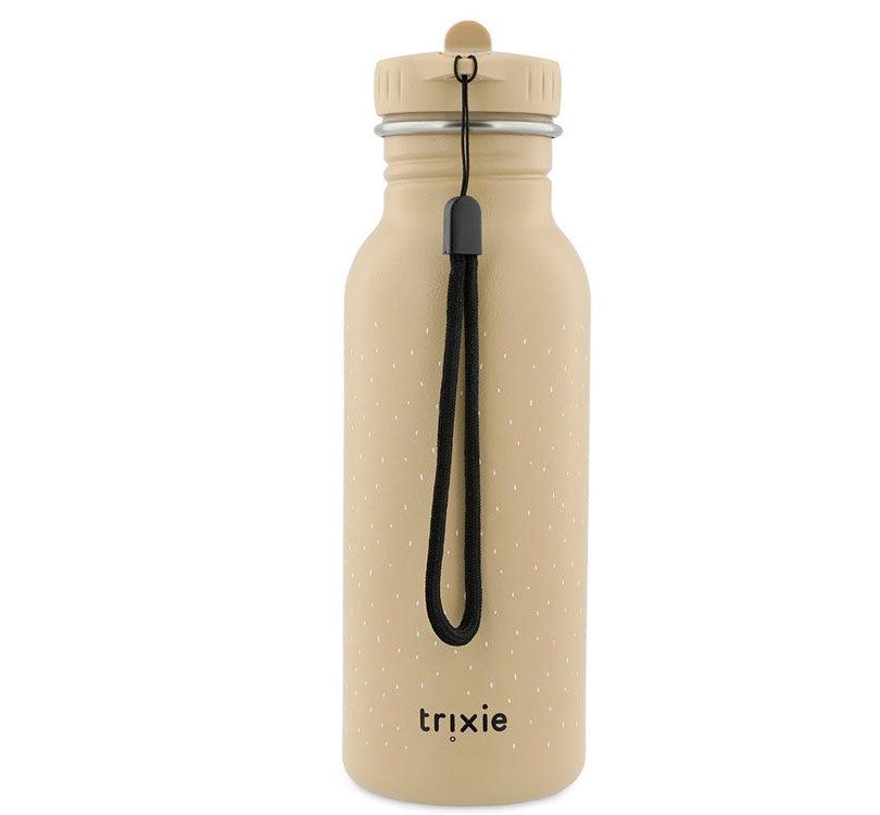 botella infantil de acero inoxidable Perro 500 ml Trixie en color beige con asa