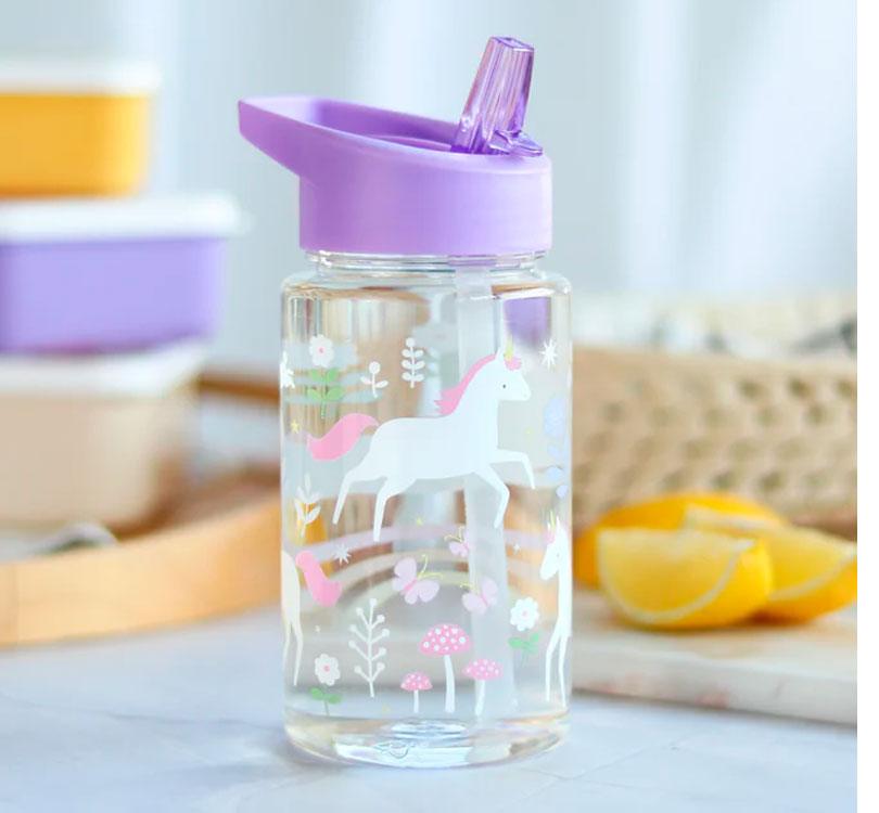 Botella Plástico Unicornios Personalizable - manodesantaoficial