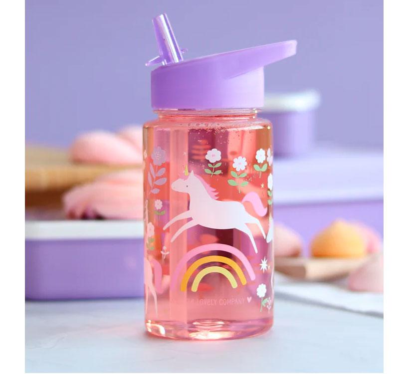 Botella Plástico Unicornios Personalizable - manodesantaoficial