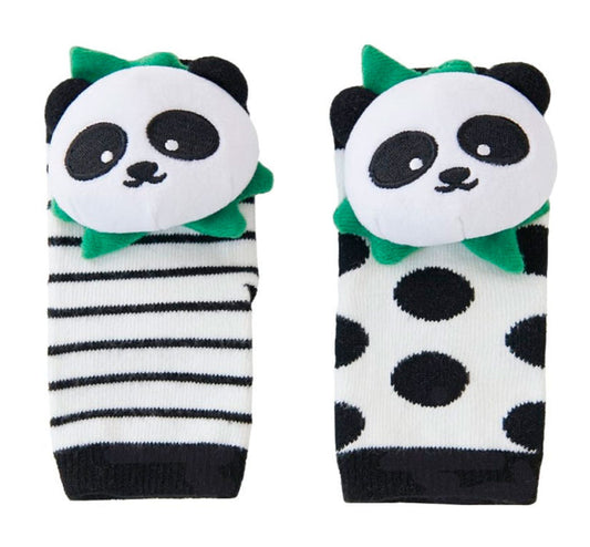 los calcetines de estimulación Attipas. A través de sus colores, sonidos y texturas llamativos, el bebé no solo se divierte, sino que también fomenta su desarrollo en estas áreas. MODELO PANDA