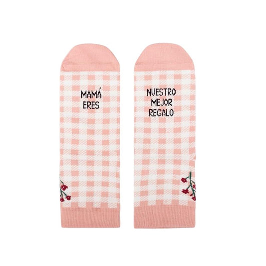 Calcetines "Mamá eres nuestro mejor regalo" - manodesantaoficial