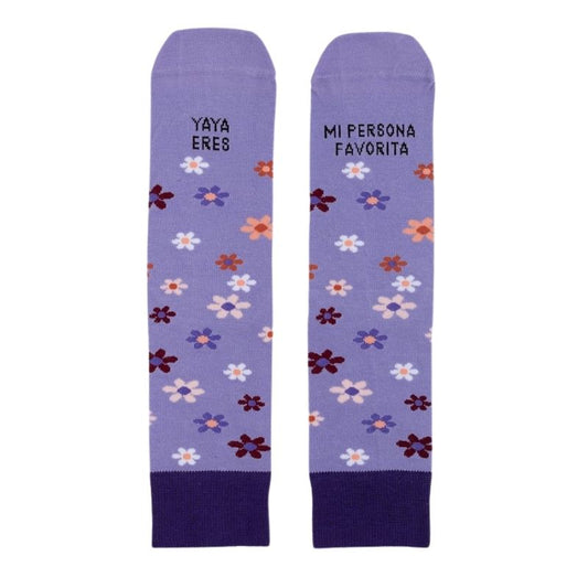 Calcetines "Yaya eres mi persona favortia" - manodesantaoficial
