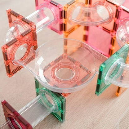 Circuito bolas tobogán 80 piezas Pastel - manodesantaoficial