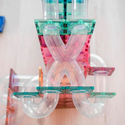 Circuito bolas tobogán 80 piezas Pastel - manodesantaoficial