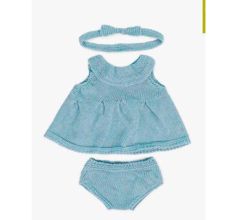 Conjunto 3 piezas punto Azul - 38 cm - manodesantaoficial
